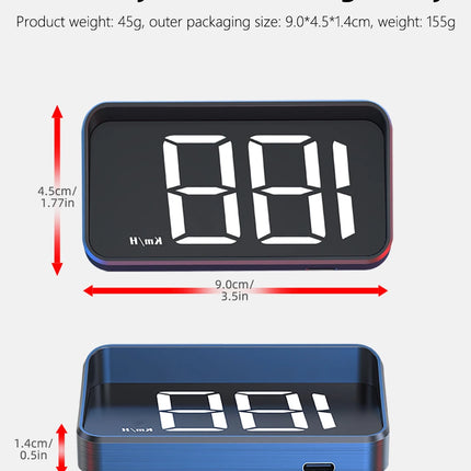 GPS Head-Up Display for Car – Real-Time Speed Projection on Windshield