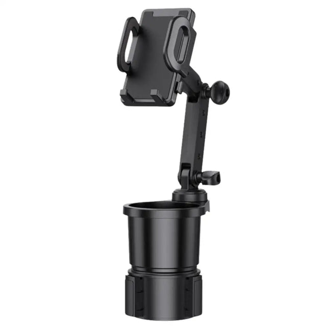 2-in-1 Car Cup Holder & Phone Mount – 360° Adjustable