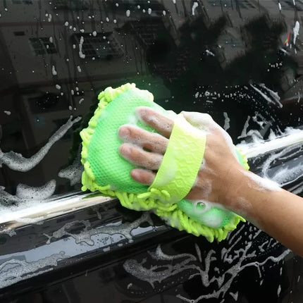 Chenille Microfiber Car Wash Mitt – Slip-On, Easy & Scratch-Free Cleaning