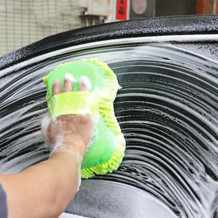 Chenille Microfiber Car Wash Mitt – Slip-On, Easy & Scratch-Free Cleaning
