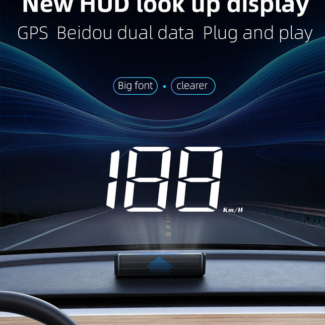 GPS Head-Up Display for Car – Real-Time Speed Projection on Windshield