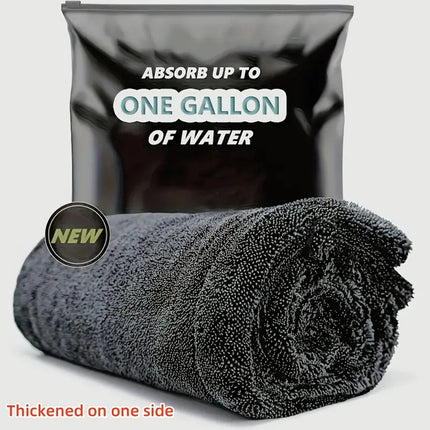 Large Microfiber Car Drying Towel – Ultra Absorbent (Holds Up to 1 Gallon) & Streak-Free