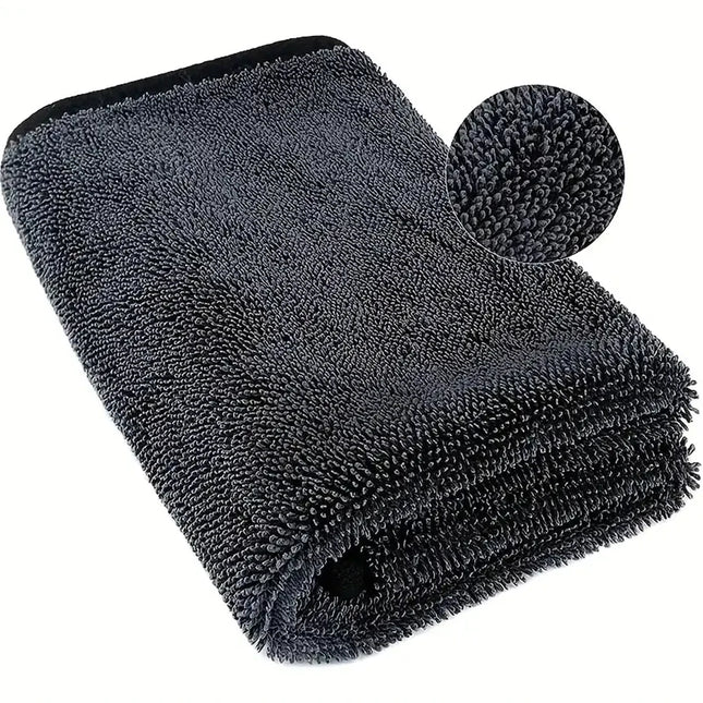 Large Microfiber Car Drying Towel – Ultra Absorbent (Holds Up to 1 Gallon) & Streak-Free